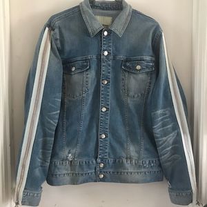 Zipper Sleeve Denim Jacket Cease & Desist